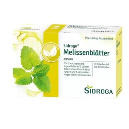 SIDROGA Melisos lapų arbatos filtrų maišeliai, 20X1,5 g