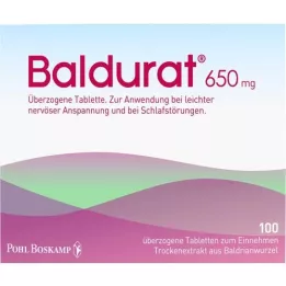 BALDURAT Plėvele dengtos tabletės, 100 vnt