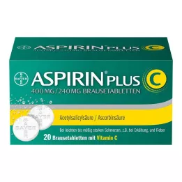 ASPIRIN plius C šnypščiosios tabletės, 20 vnt