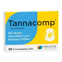 TANNACOMP Plėvele dengtos tabletės, 20 vnt