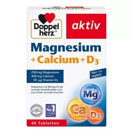 DOPPELHERZ Magnis+Kalcis+D3 tabletės, 40 vnt