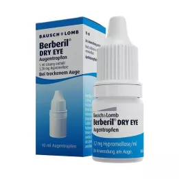 BERBERIL Sausų akių akių lašai, 10 ml