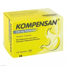 KOMPENSAN Tabletės 340 mg, 100 vnt