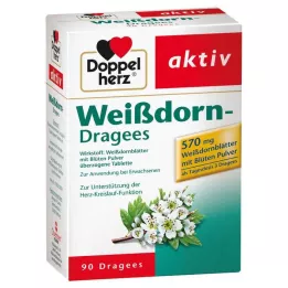 DOPPELHERZ Hawthorn Dragees, 90 vnt