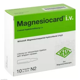 MAGNESIOCARD i.v. Injekcinis tirpalas, 10X10 ml