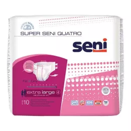 SUPER SENI Quatro nelaikymo kelnės 4 XL dydis, 10 vnt