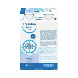 FRESUBIN ENERGY DRINK Neutralus gėrimo butelis, 4X200 ml