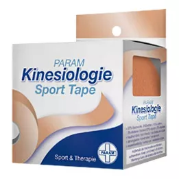 KINESIOLOGIE Sportinė juosta 5 cmx5 m smėlio spalvos, 1 vnt