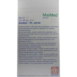 VLIESKOMPRESSEN 10x20 cm sterilus, 25X2 vnt