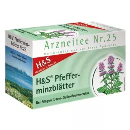 H&amp;S Pipirmėčių arbatos filtrų maišeliai, 20X1,5 g