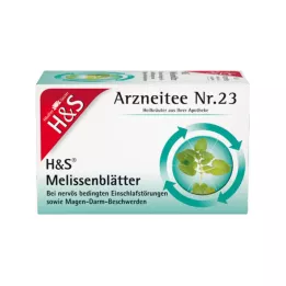 H&amp;S Melisos lapų filtro maišelis, 20X1,5 g