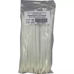 WATTESTÄBCHEN Plastikinė maža galvutė 15 cm, 100 vnt