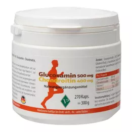 GLUCOSAMIN 500 mg+chondroitinas 400 mg kapsulės, 270 vnt