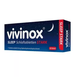 VIVINOX Miego tabletės stiprios, 20 vnt