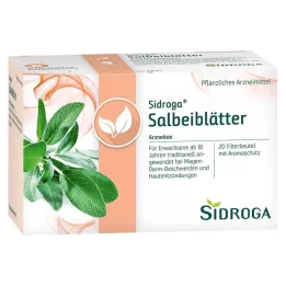 SIDROGA Šalavijų lapų arbatos filtrų maišeliai, 20X1,5 g