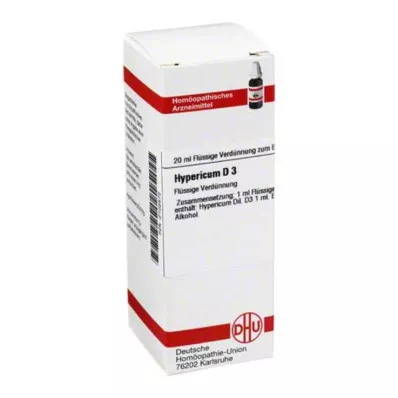 HYPERICUM D 3 praskiedimas, 20 ml HYPERICUM D 3 praskiedimas, 20 ml