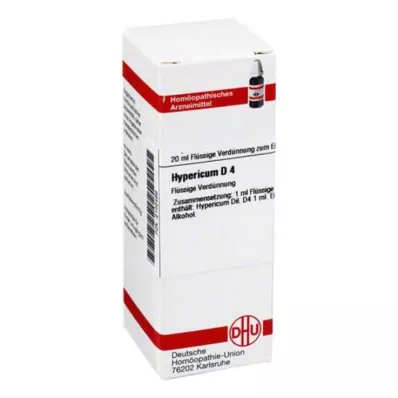 HYPERICUM D 4 praskiedimas, 20 ml HYPERICUM D 4 praskiedimas, 20 ml