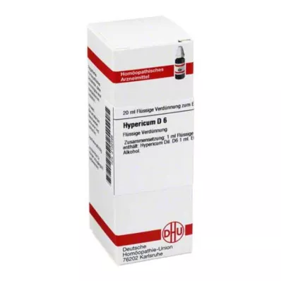 HYPERICUM D 6 Skiedimas, 20 ml HYPERICUM D 6 Skiedimas, 20 ml