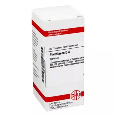 PHYTOLACCA D 4 tabletės, 80 vnt
