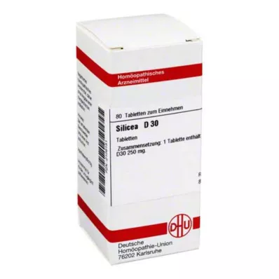 SILICEA D 30 tablečių, 80 vnt SILICEA D 30 tablečių, 80 vnt