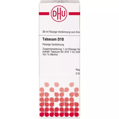 TABACUM D 10 Skiedimas, 20 ml TABACUM D 10 Skiedimas, 20 ml
