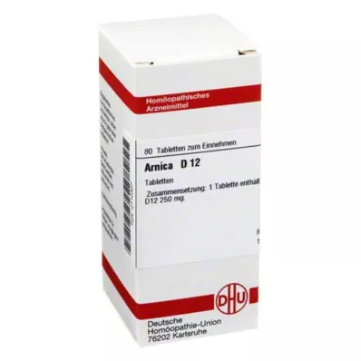 ARNICA D 12 tablečių, 80 vnt ARNICA D 12 tablečių, 80 vnt