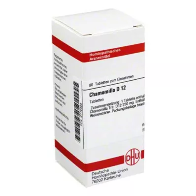 CHAMOMILLA D 12 tablečių, 80 vnt