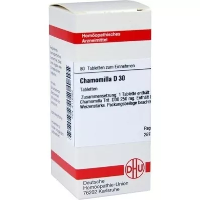 CHAMOMILLA D 30 tablečių, 80 vnt CHAMOMILLA D 30 tablečių, 80 vnt