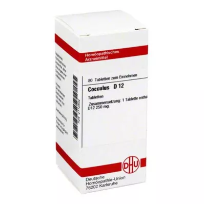 COCCULUS D 12 tablečių, 80 vnt COCCULUS D 12 tablečių, 80 vnt