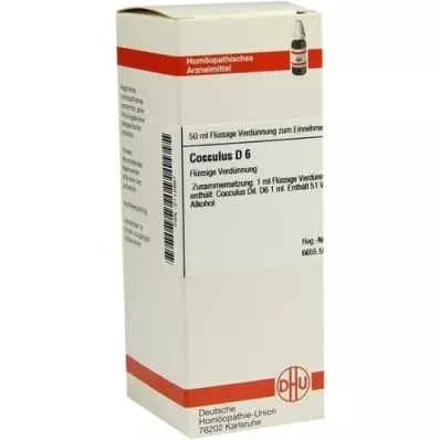 COCCULUS D 6 Skiedimas, 50 ml