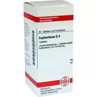 EUPHORBIUM D 4 tabletės, 80 vnt EUPHORBIUM D 4 tabletės, 80 vnt
