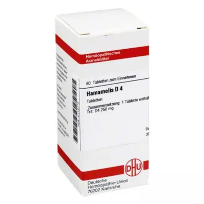 HAMAMELIS D 4 tabletės, 80 vnt HAMAMELIS D 4 tabletės, 80 vnt