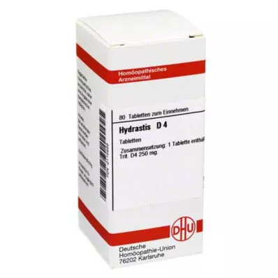 HYDRASTIS D 4 tabletės, 80 vnt