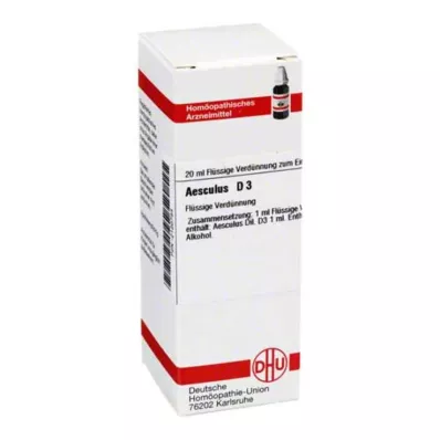 AESCULUS D 3 praskiedimas, 20 ml