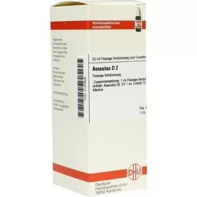 AESCULUS D 2 praskiedimas, 50 ml