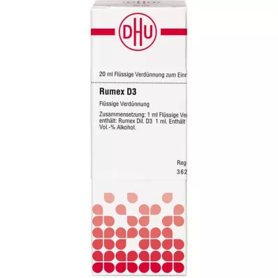 RUMEX D 3 skiedimas, 20 ml RUMEX D 3 skiedimas, 20 ml