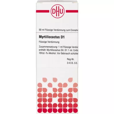 MYRTILLOCACTUS D 1 skiedimas, 50 ml MYRTILLOCACTUS D 1 skiedimas, 50 ml
