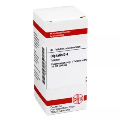 DIGITALIS D 4 tabletės, 80 vnt