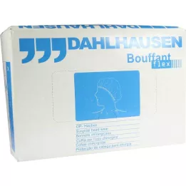OP-HAUBE Bouffant Flex balta, 100 vnt