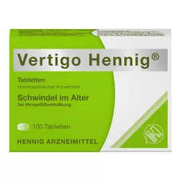 VERTIGO HENNIG Tabletės, 100 vnt