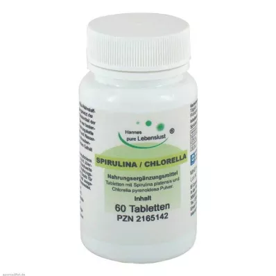 SPIRULINA+CHLORELLA tabletės, 60 vnt SPIRULINA+CHLORELLA tabletės, 60 vnt