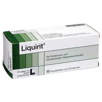 LIQUIRIT Kramtomosios tabletės, 50 vnt LIQUIRIT Kramtomosios tabletės, 50 vnt