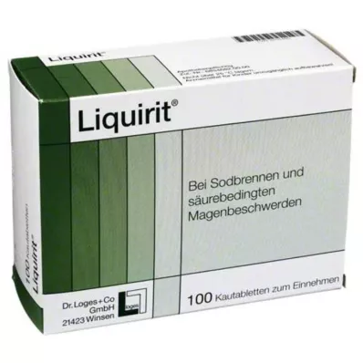 LIQUIRIT Kramtomosios tabletės, 100 vnt LIQUIRIT Kramtomosios tabletės, 100 vnt