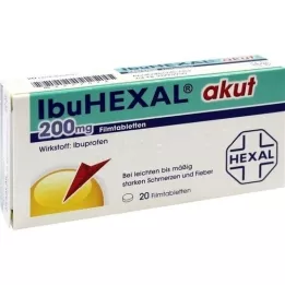 IBUHEXAL ūmus 200 plėvele dengtų tablečių, 20 vnt