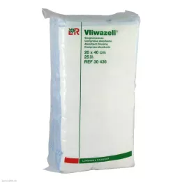 VLIWAZELL Sugeriantys kompresai nesterilūs 20x40 cm, 25 vnt