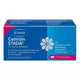 CETIRIZIN STADA 10 mg plėvele dengtos tabletės, 7 vnt