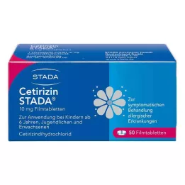 CETIRIZIN STADA 10 mg plėvele dengtos tabletės, 50 vnt