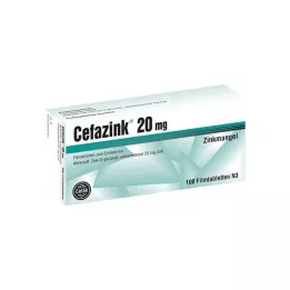 CEFAZINK 20 mg plėvele dengtos tabletės, 100 vnt