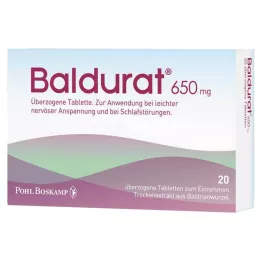 BALDURAT Plėvele dengtos tabletės, 20 vnt