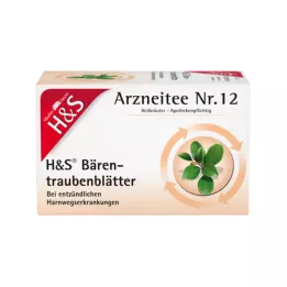 H&amp;S Bearberry arbatos filtrų maišeliai, 20X2,7 g